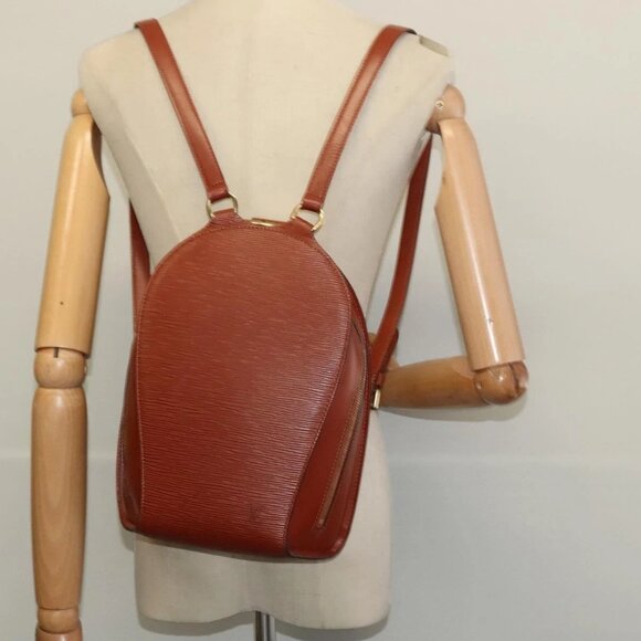 LOUIS VUITTON Epi Mabillon Backpack Brown M52233 LV Auth 127981 - Picture 1 of 16